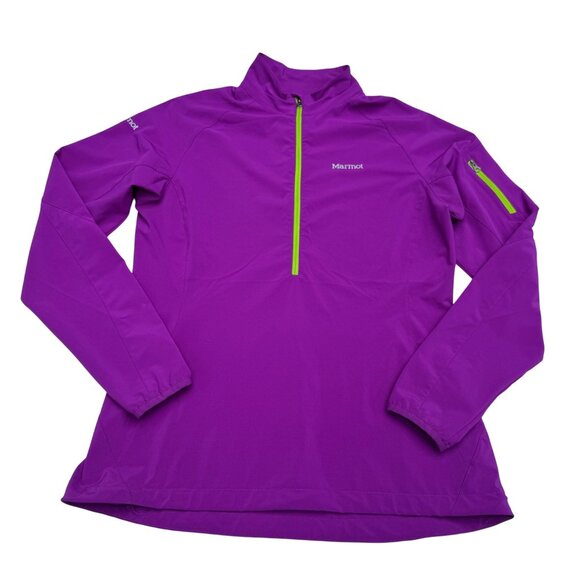 Marmot Tops - Marmot Women's Lightweight 1/4 Zip Shirt Purple Activewear, Size L